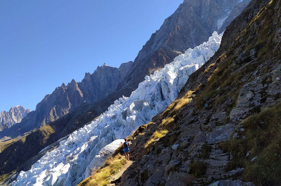Glacier des Bossons à la Jonction dans les Alpes Chamonix